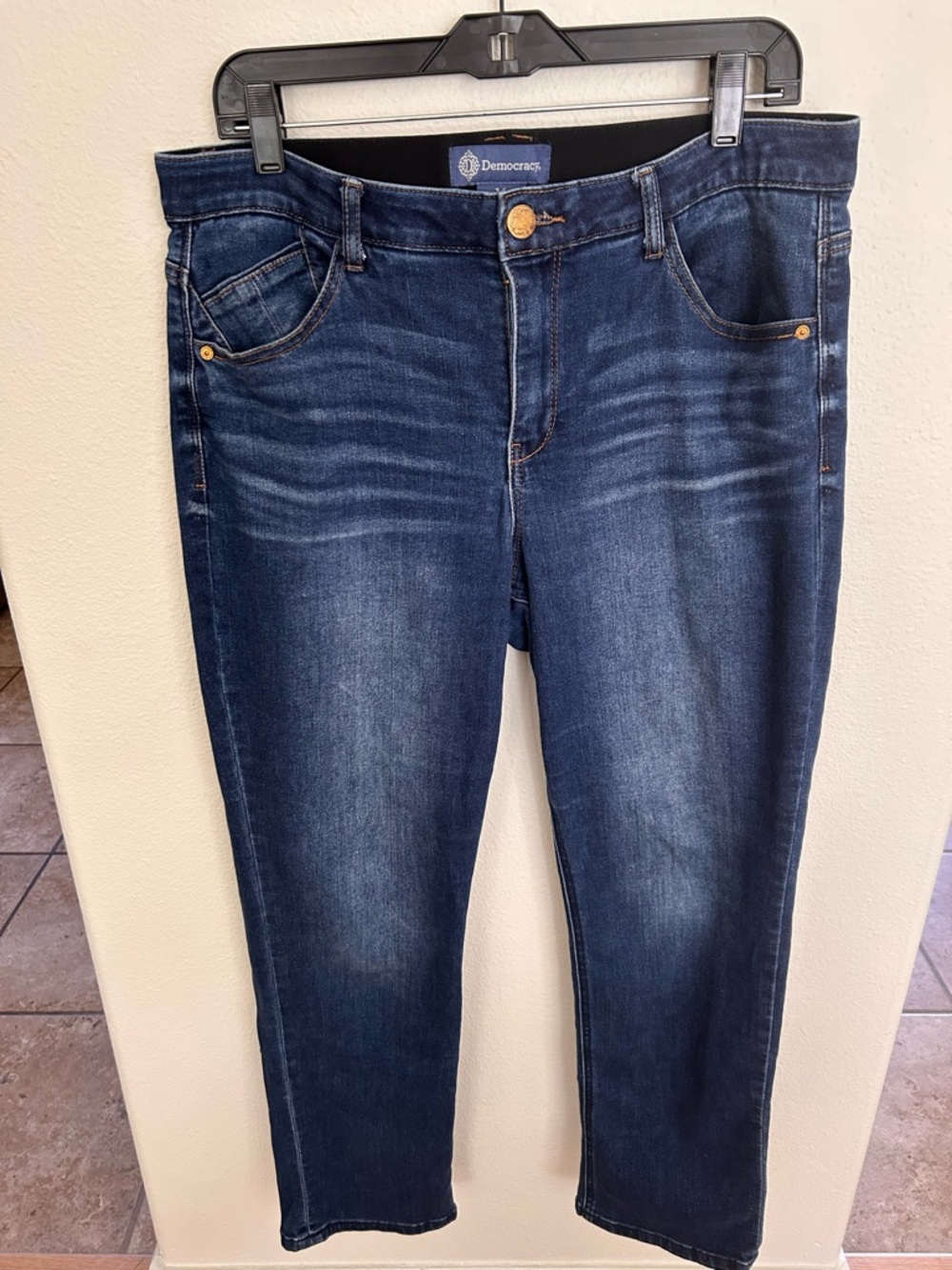 Democracy Women's Indigo Straight Leg Jeans